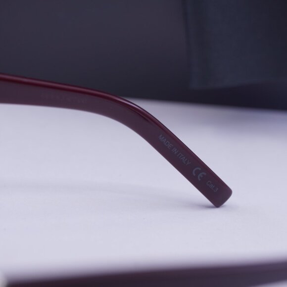 Saint Laurent SLM40 006 Square Sunglasses - Red/Grey - Picture 9 of 11